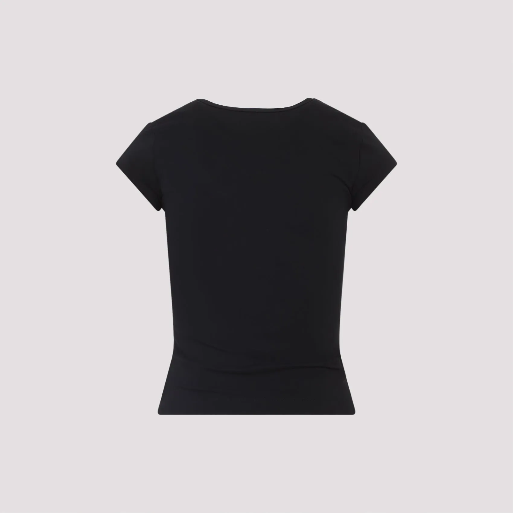 BLACK COTTON ELASTANE OVAL T-SHIRTS sold by Lord & Taylor product image thumbnail 4