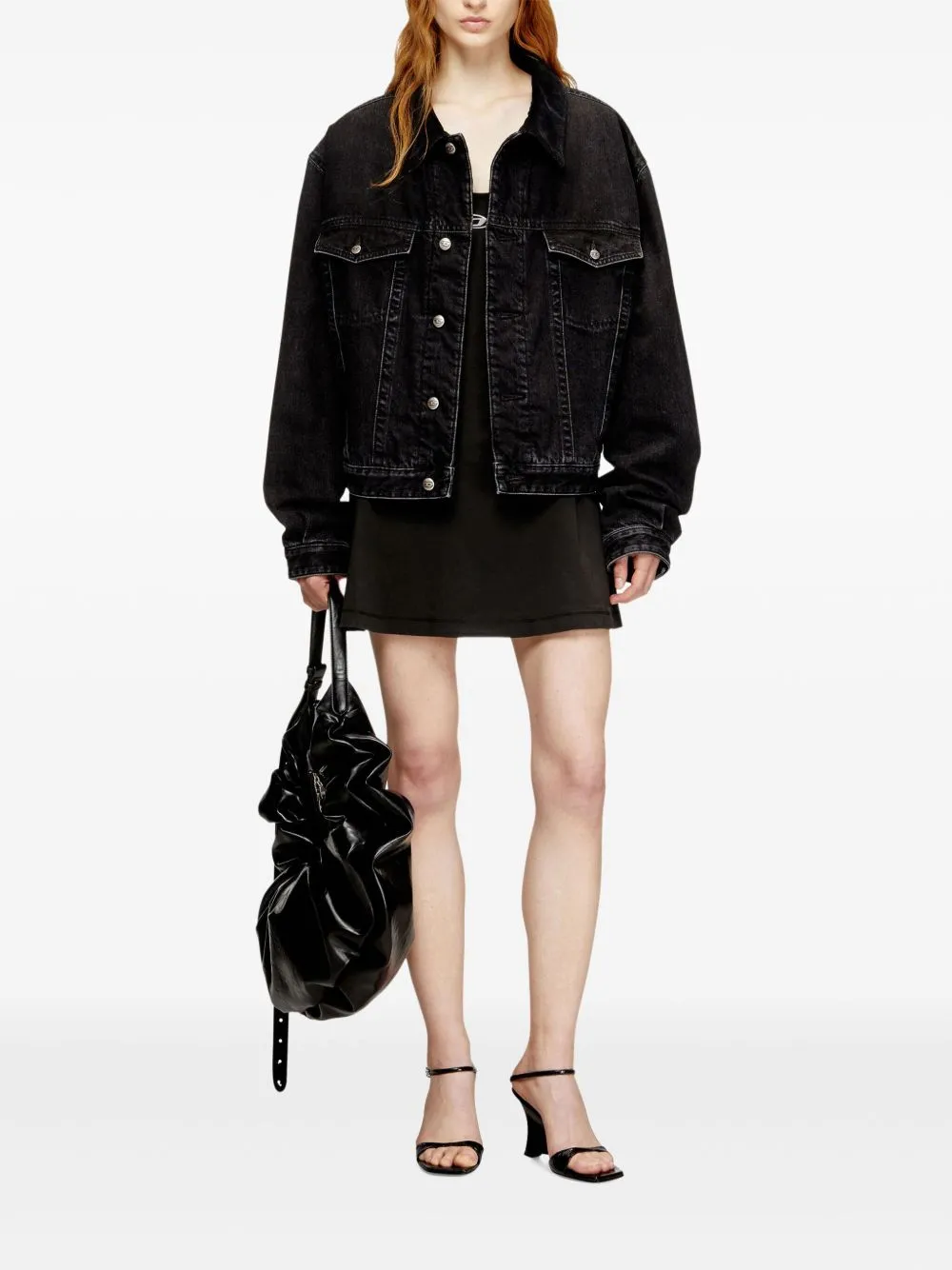 BLACK COTTON ELASTANE MINI DRESSES sold by Lord & Taylor product image thumbnail 4