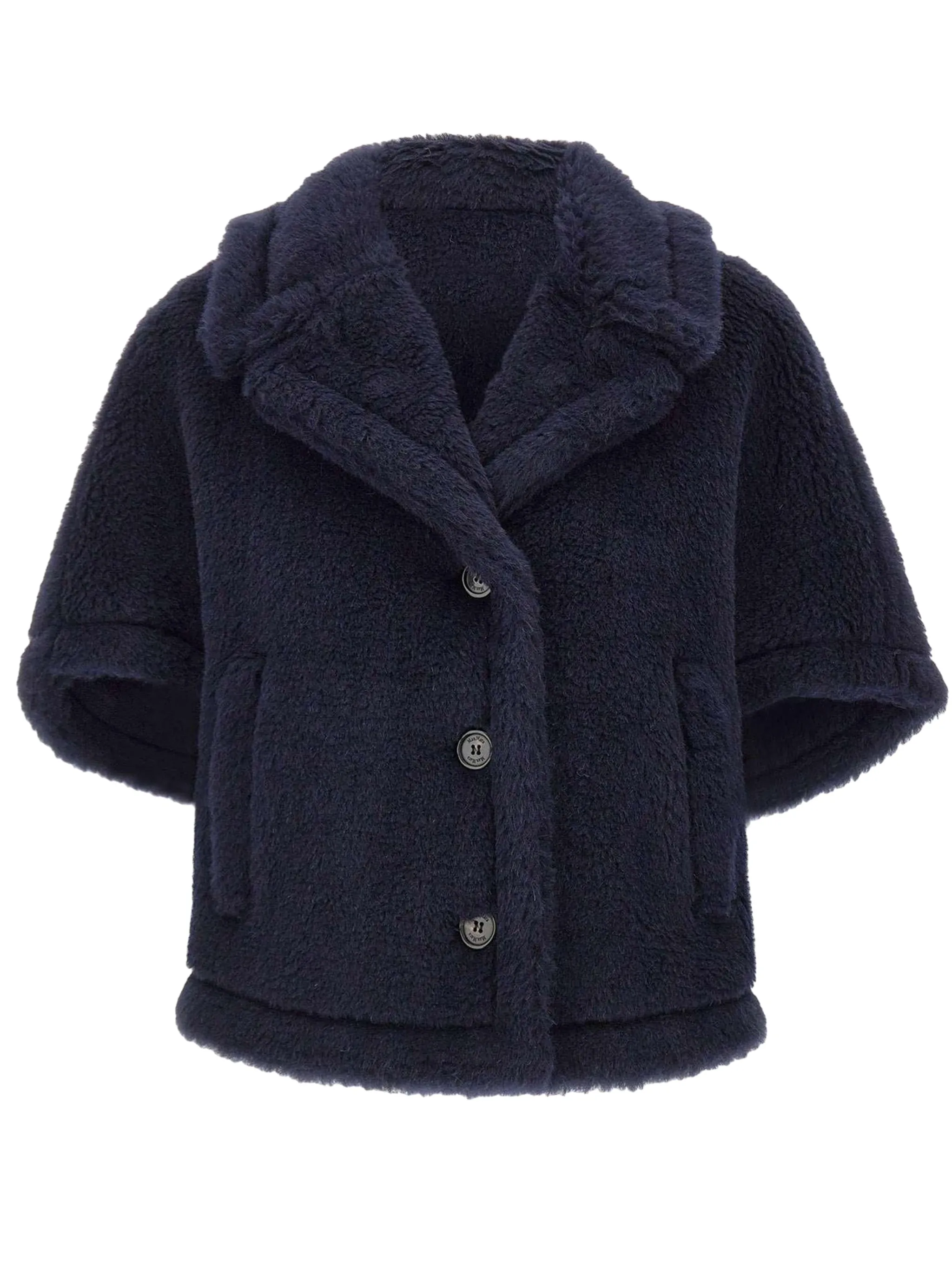 BLUE SILK WOOL COAT sold by Lord & Taylor