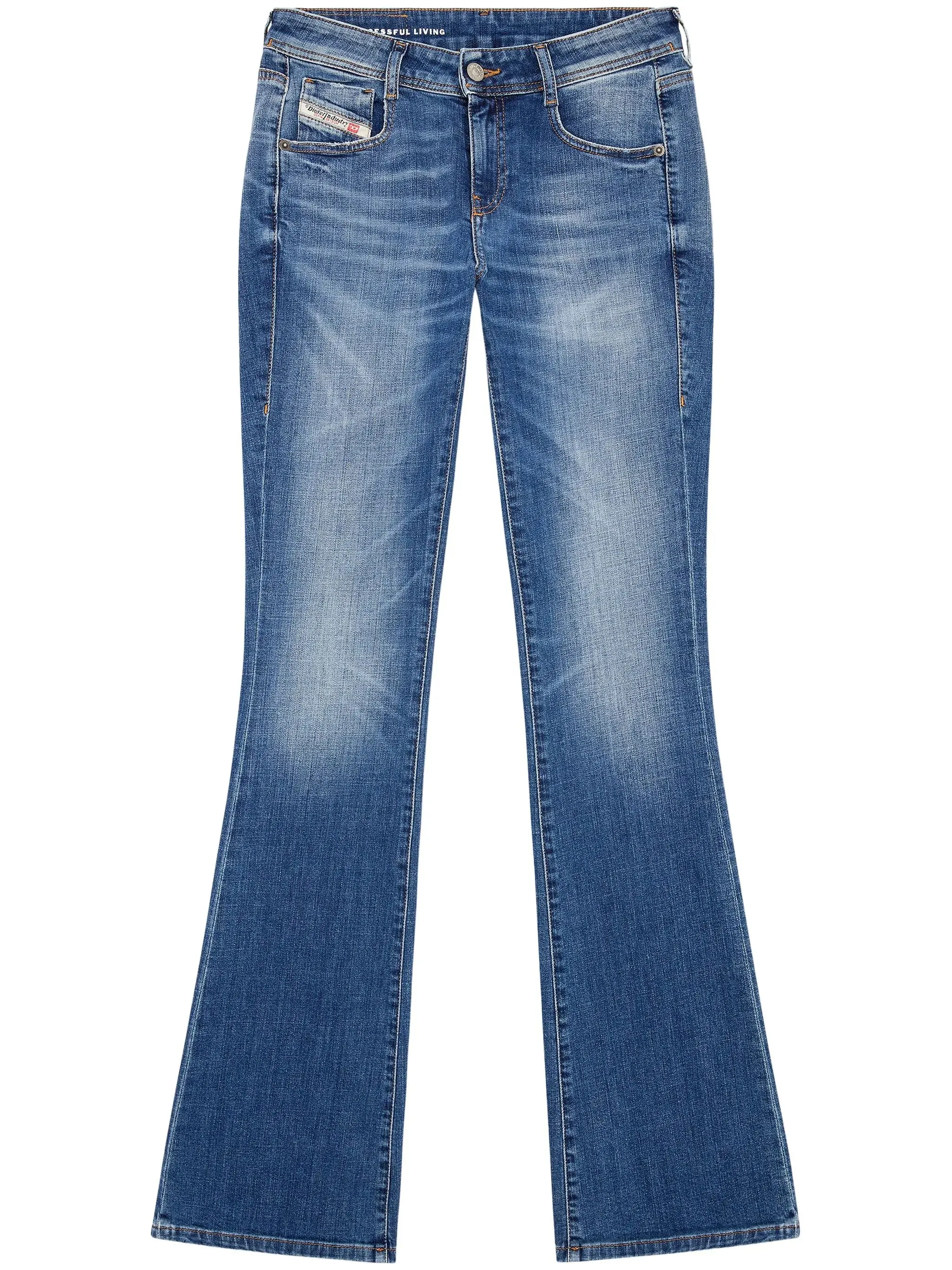 BLUE COTTON ELASTANE FLARED JEANS sold by Lord & Taylor