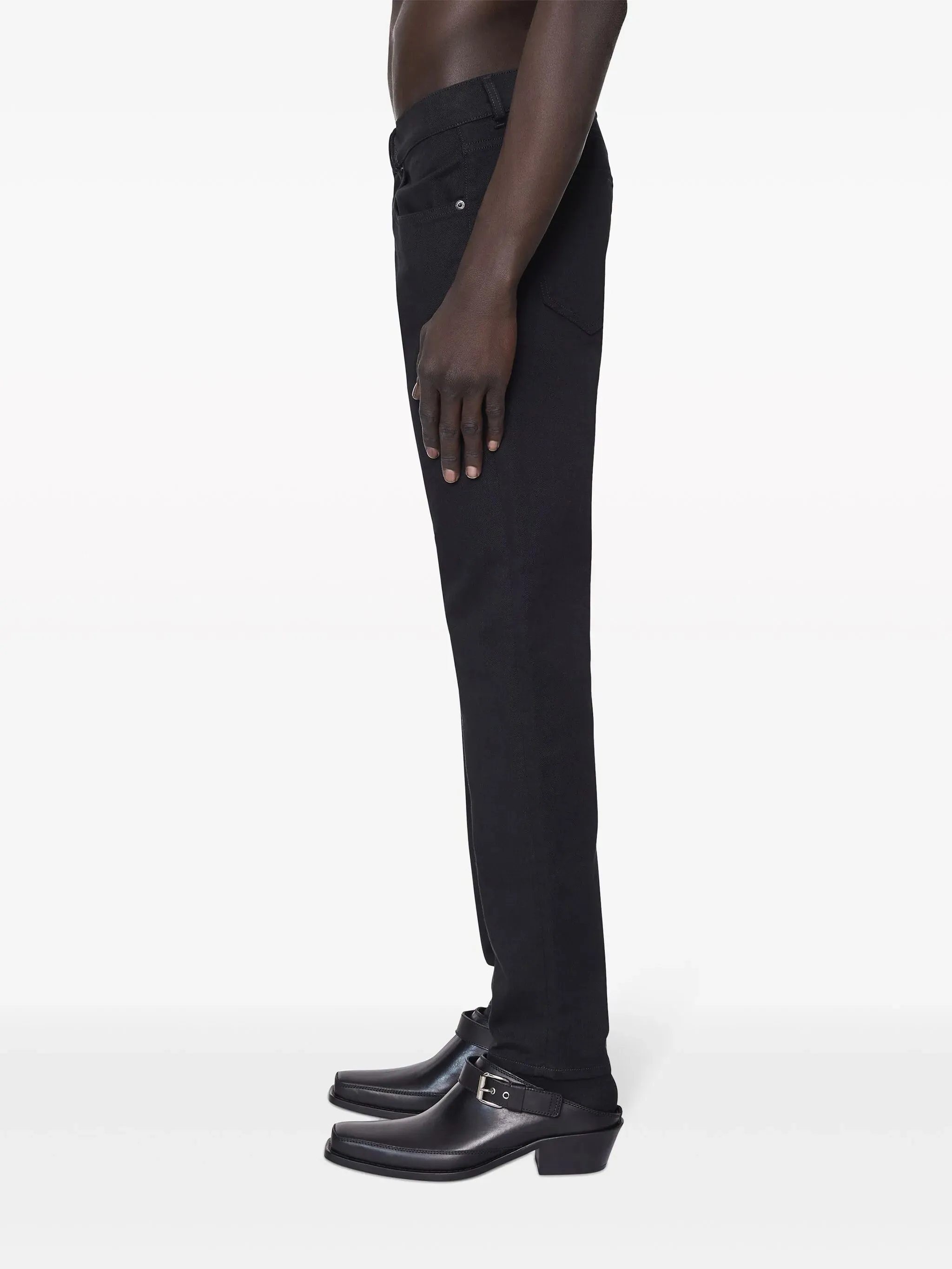 BLACK COTTON ELASTANE SKINNY JEANS sold by Lord & Taylor product image thumbnail 4