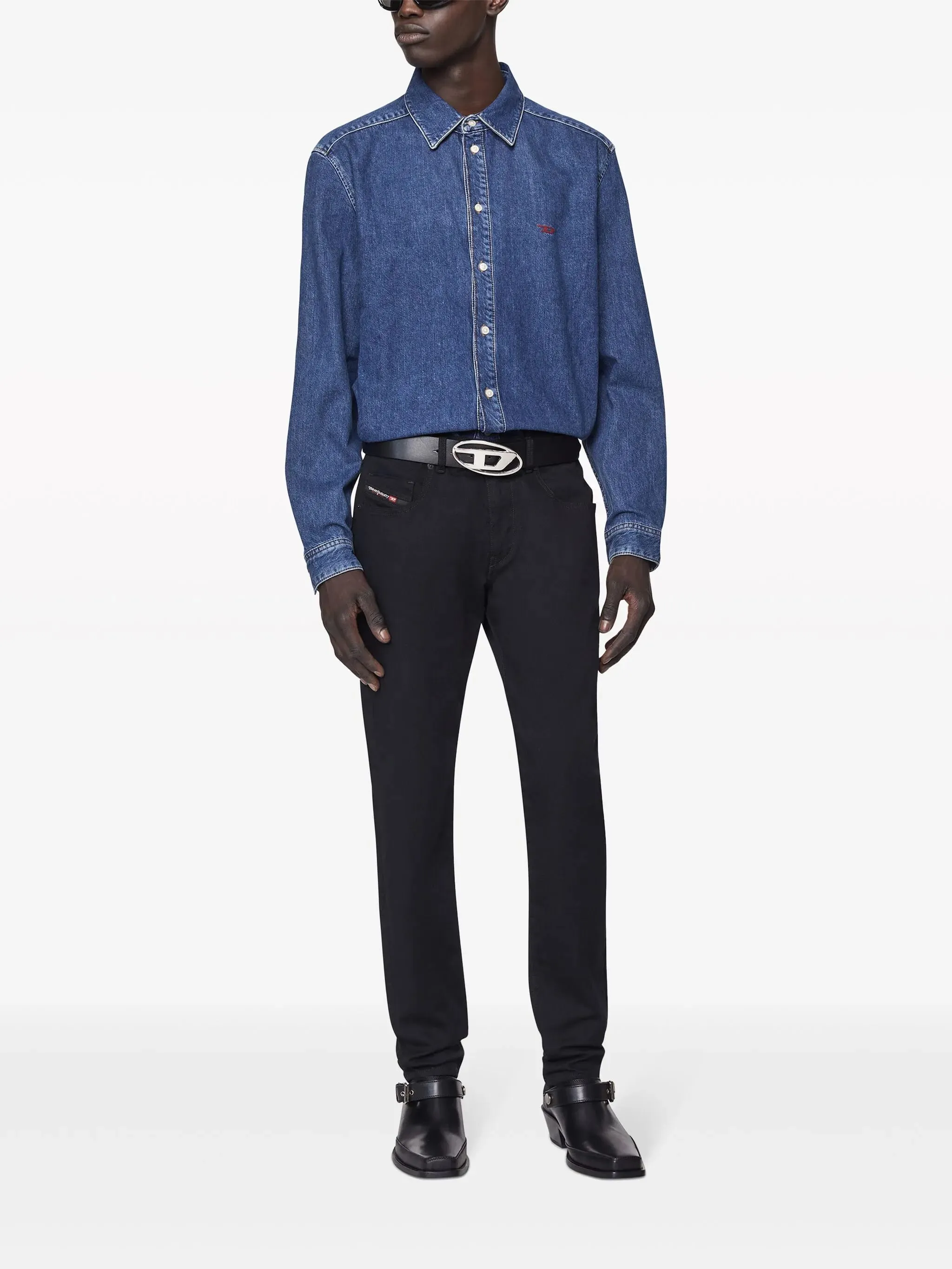 BLACK COTTON ELASTANE SKINNY JEANS sold by Lord & Taylor product image thumbnail 2