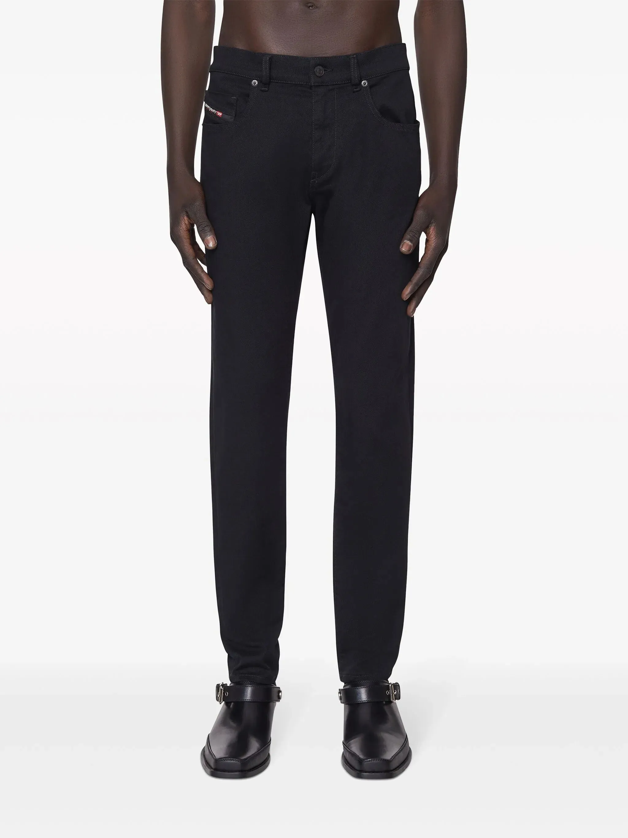 BLACK COTTON ELASTANE SKINNY JEANS sold by Lord & Taylor product image thumbnail 3