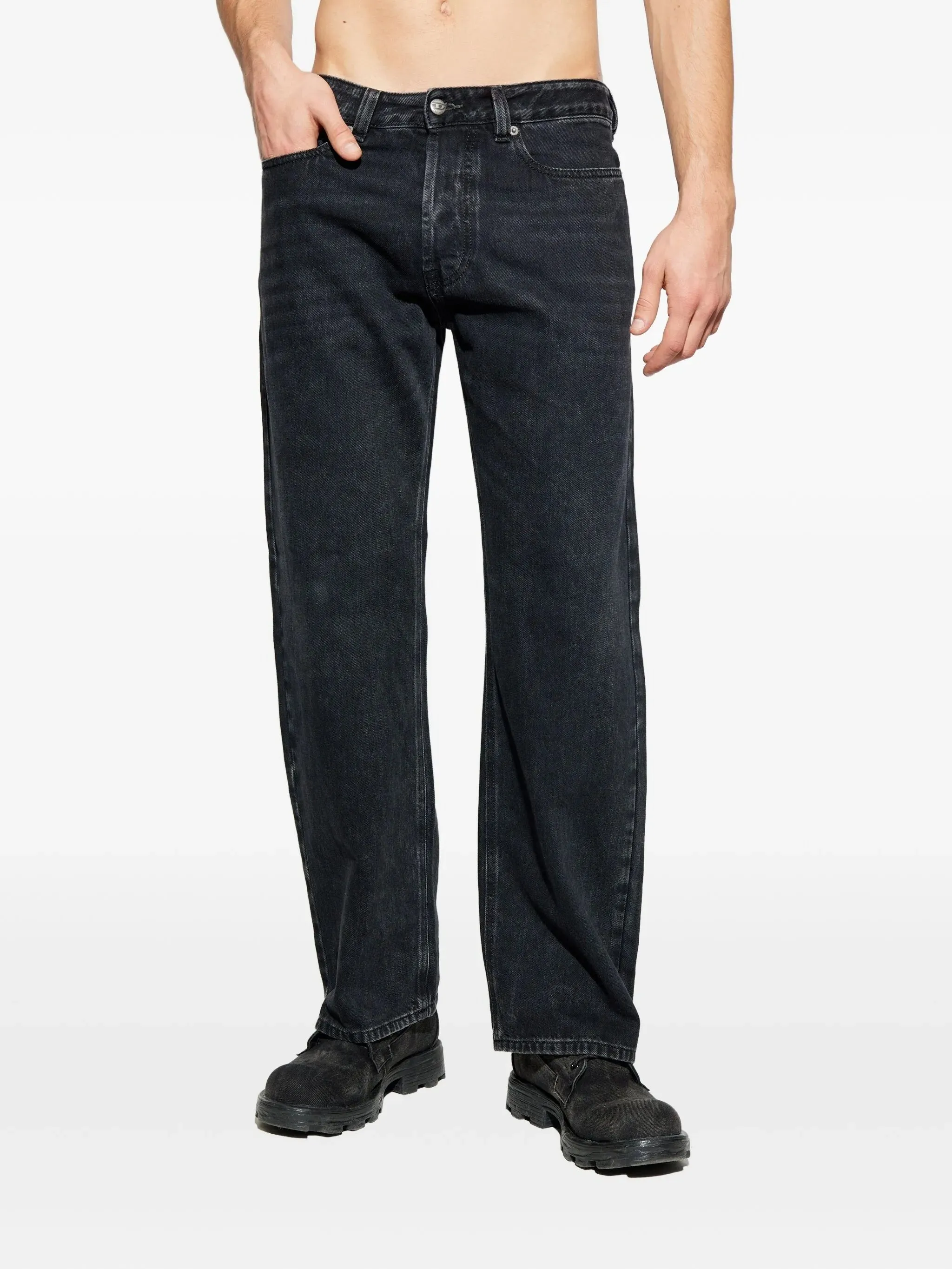 BLACK COTTON LYOCELL WIDE JEANS sold by Lord & Taylor product image thumbnail 3