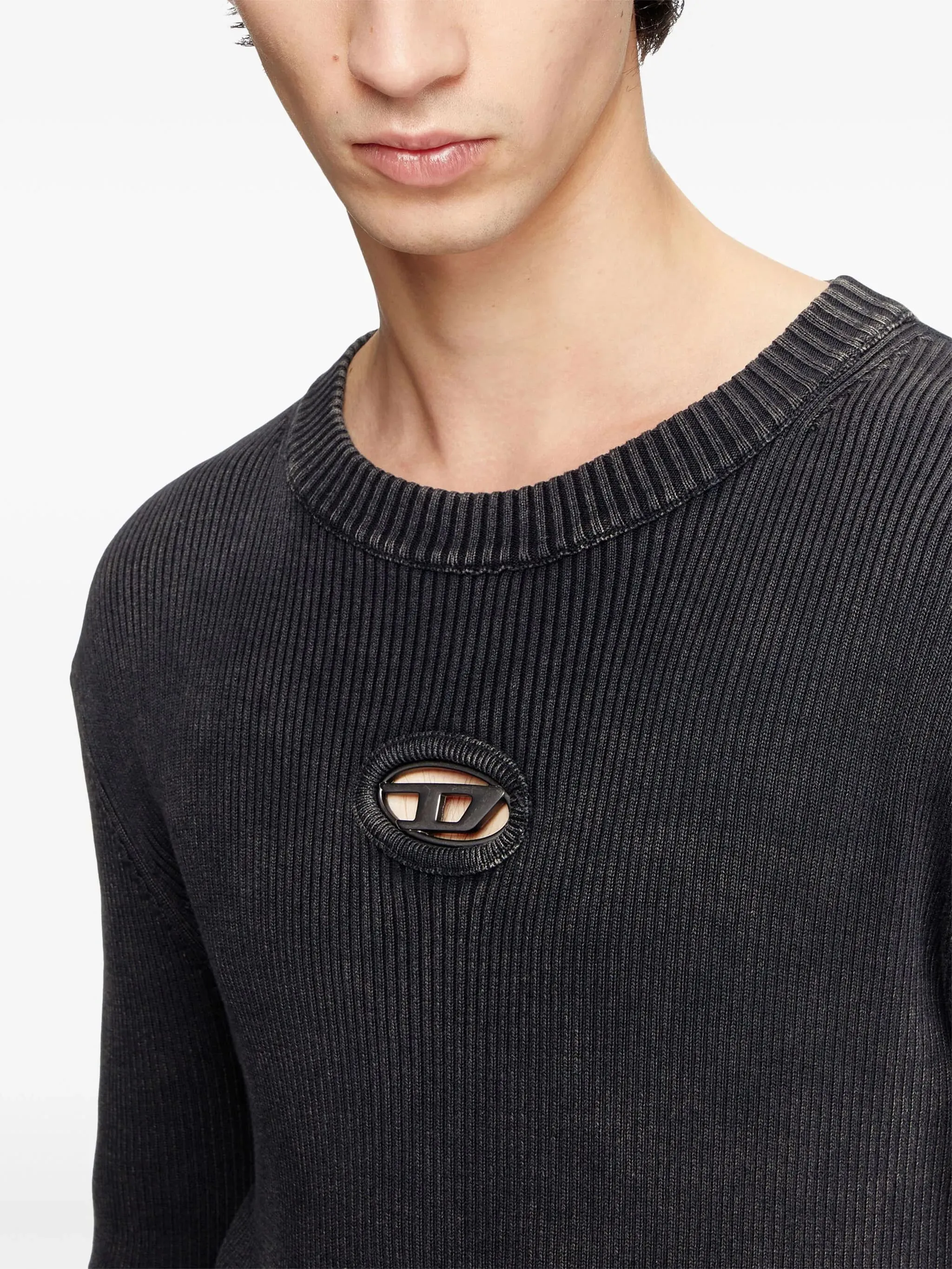 BLACK COTTON NYLON SWEATER sold by Lord & Taylor product image thumbnail 5