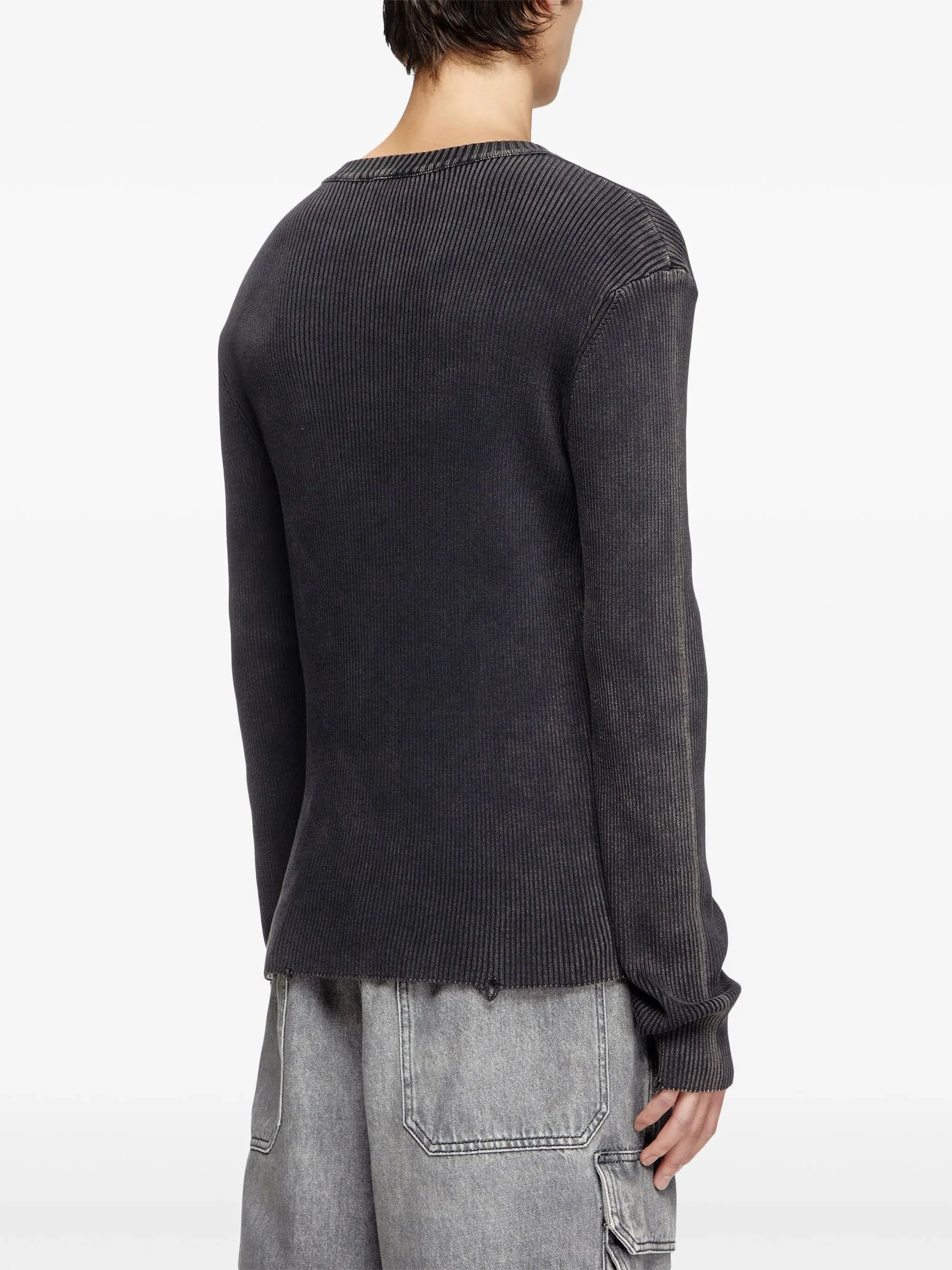 BLACK COTTON NYLON SWEATER sold by Lord & Taylor product image thumbnail 4