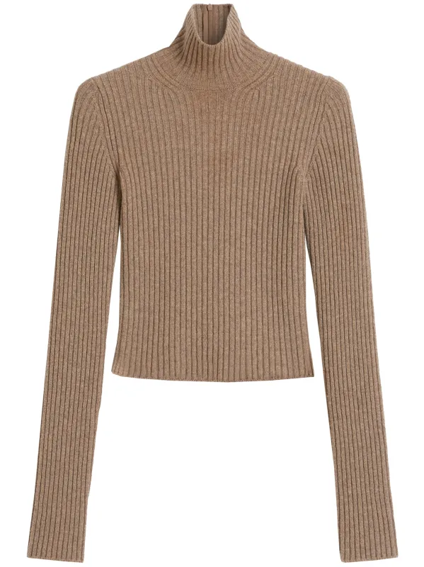 BROWN WOOL CASHMERE TURTLE NECK sold by Lord & Taylor