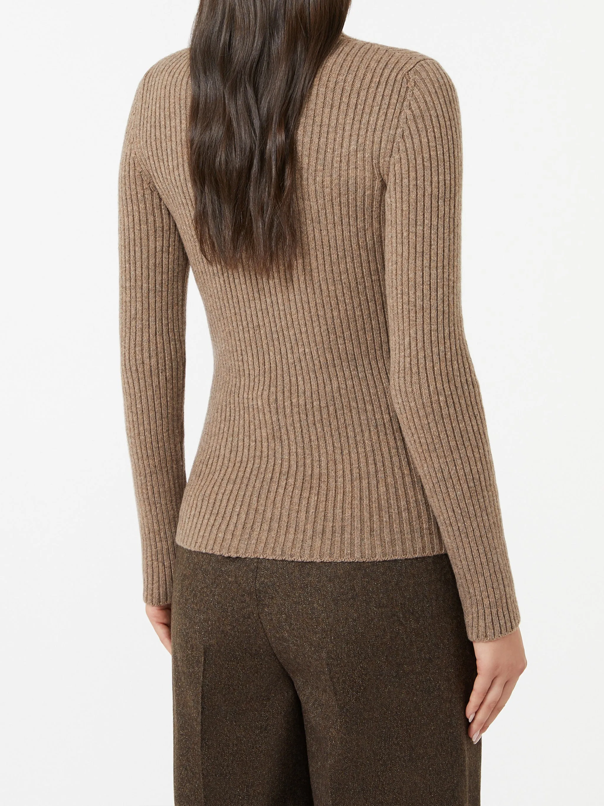 BROWN WOOL CASHMERE TURTLE NECK sold by Lord & Taylor product image thumbnail 3