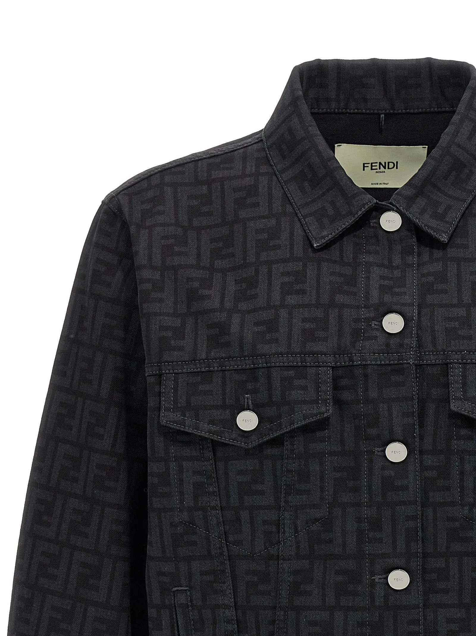 'FF' denim jacket sold by Lord & Taylor product image thumbnail 3