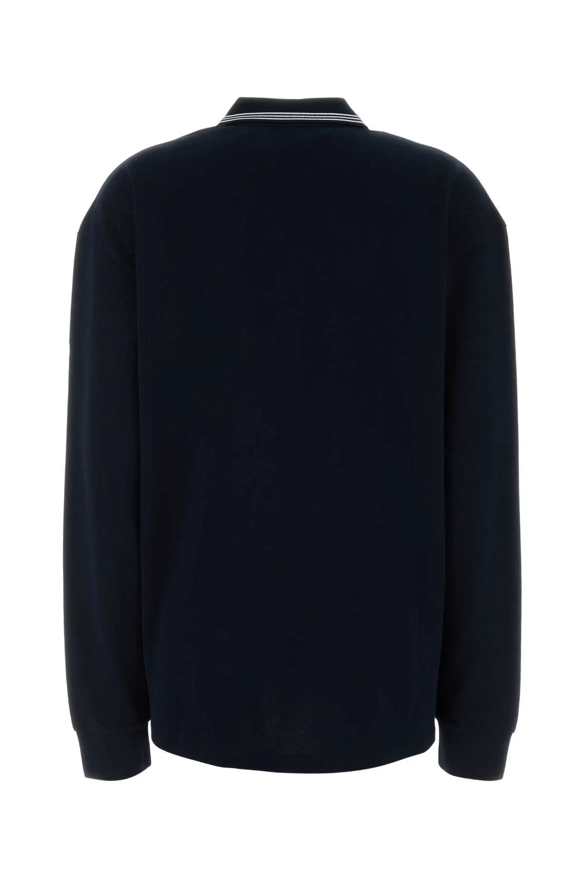 NAVY BLUE PIQUET OVERSIZE POLO SHIRT sold by Lord & Taylor product image thumbnail 2