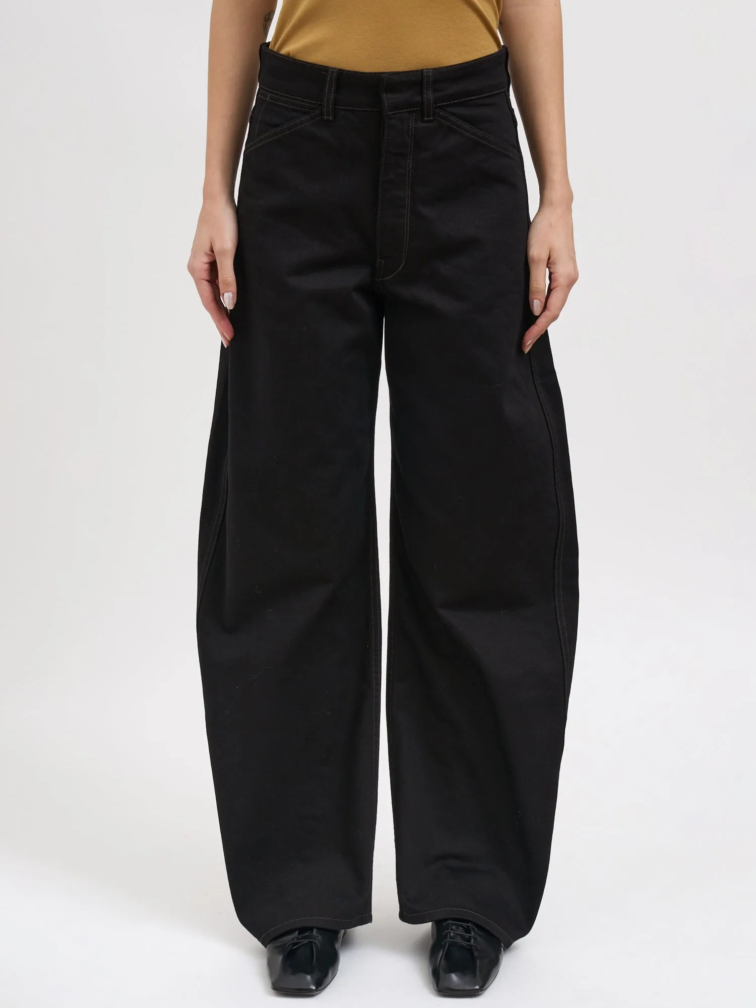 PANTALONI A VITA ALTA RICURVI sold by Lord & Taylor