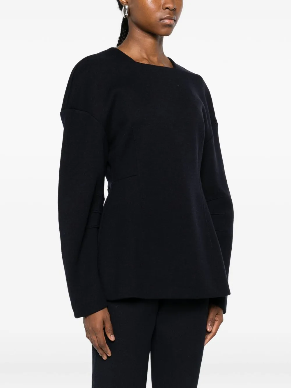 CREW NECK SWEATER IN WOOL AND COTTON sold by Lord & Taylor product image thumbnail 2