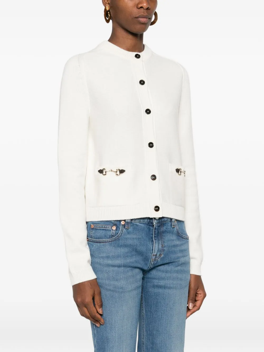 CARDIGAN IN CASHMERE WOOL WITH MORSETTO sold by Lord & Taylor product image thumbnail 5