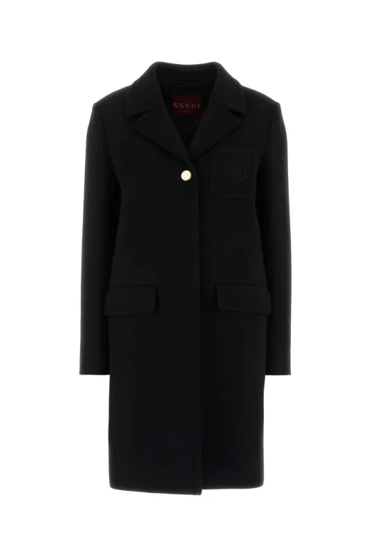 WOOL BATAVIA COAT WITH PATCH sold by Lord & Taylor