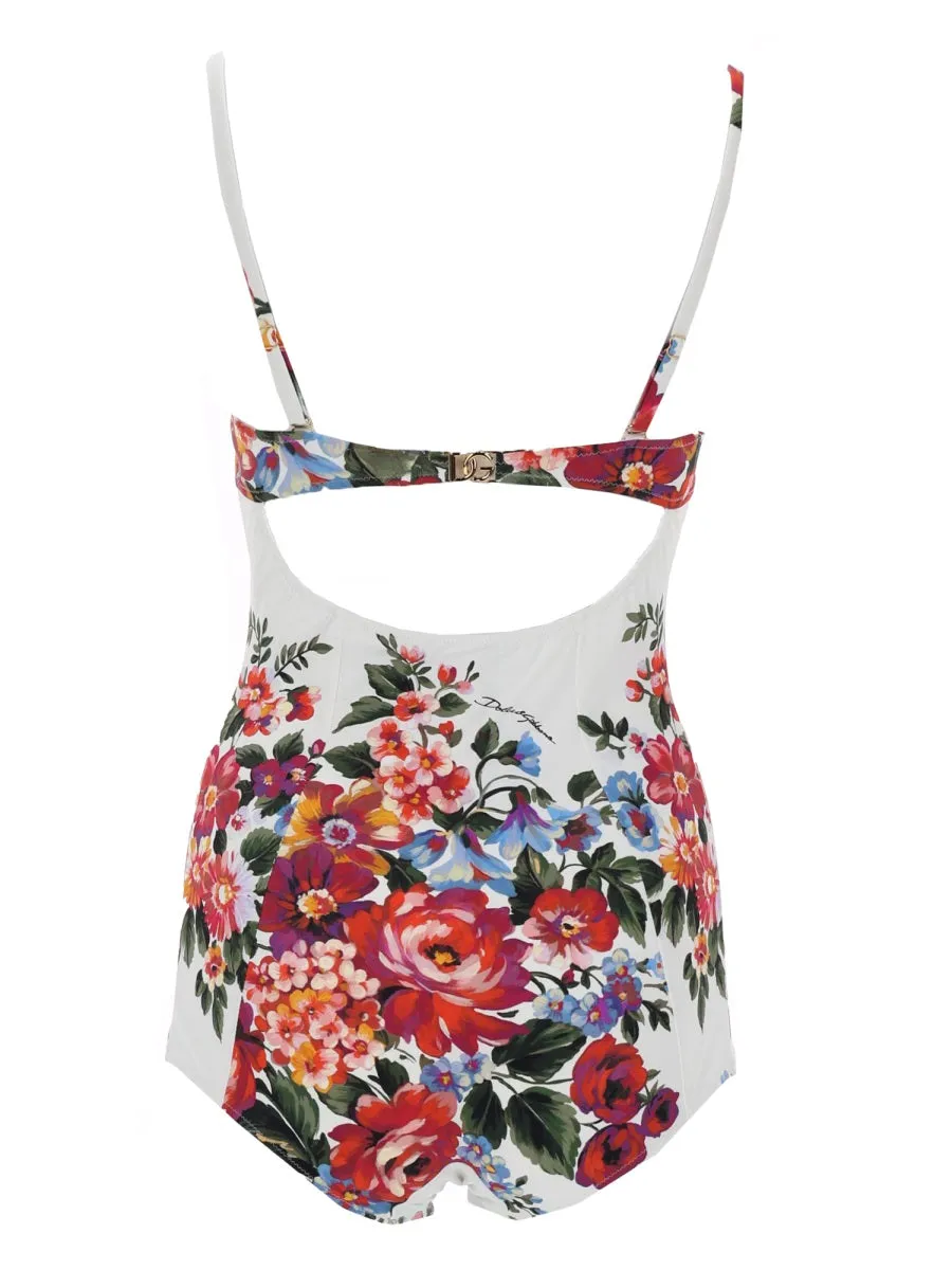 FLORAL PRINT ONE PIECE SWIMSUIT sold by Lord & Taylor product image thumbnail 3