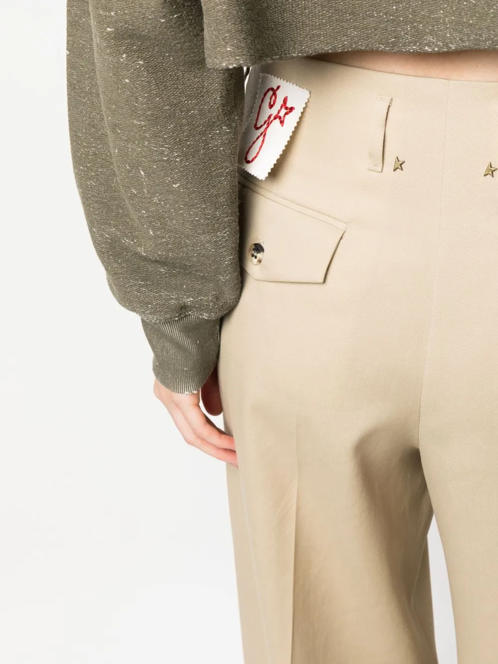 BEIGE CAMEL STRAIGHT LEG TROUSERS sold by Lord & Taylor product image thumbnail 4
