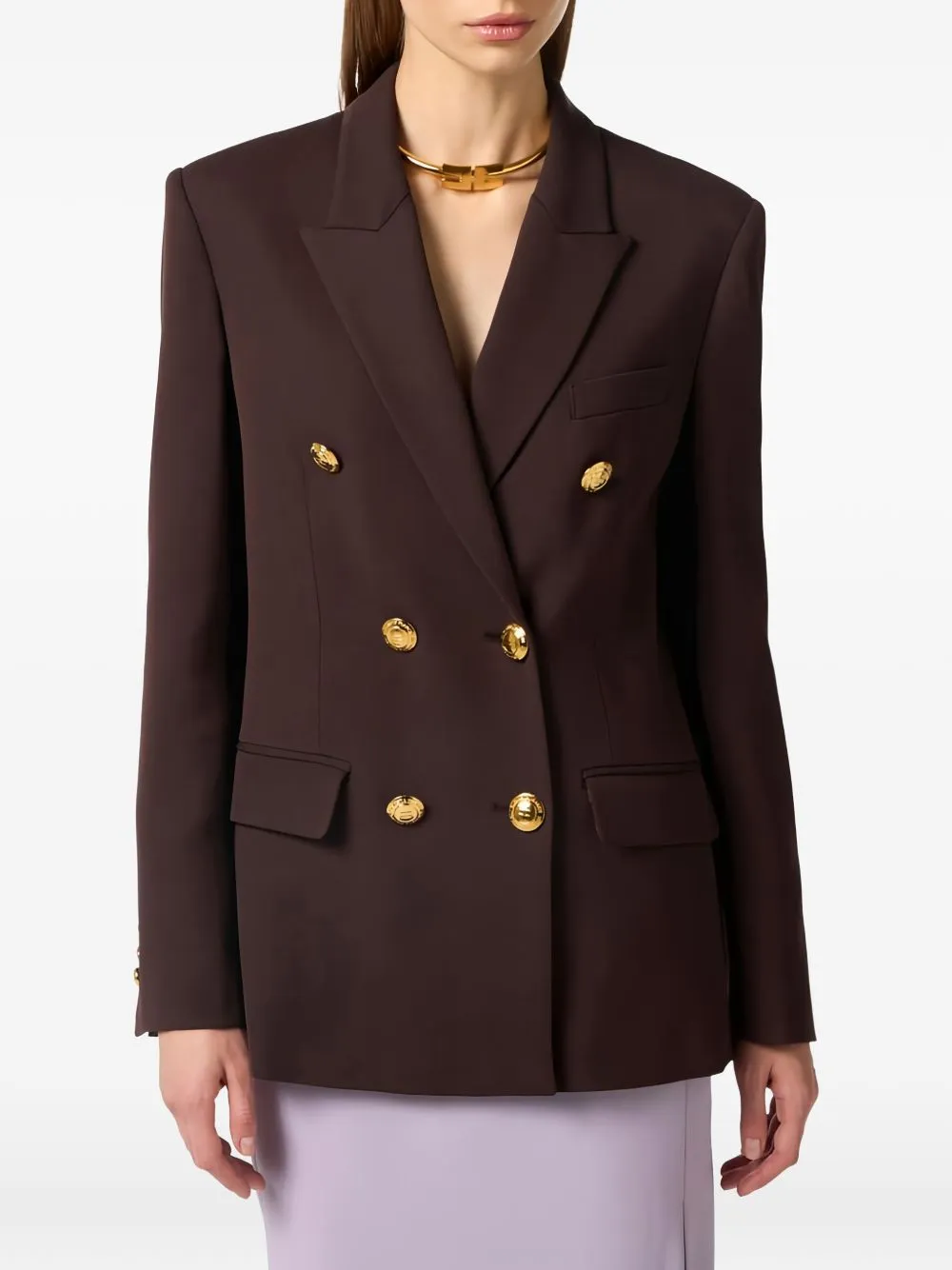 CHOCOLATE BLAZER 6 GOLD BUTTONS sold by Lord & Taylor product image thumbnail 4