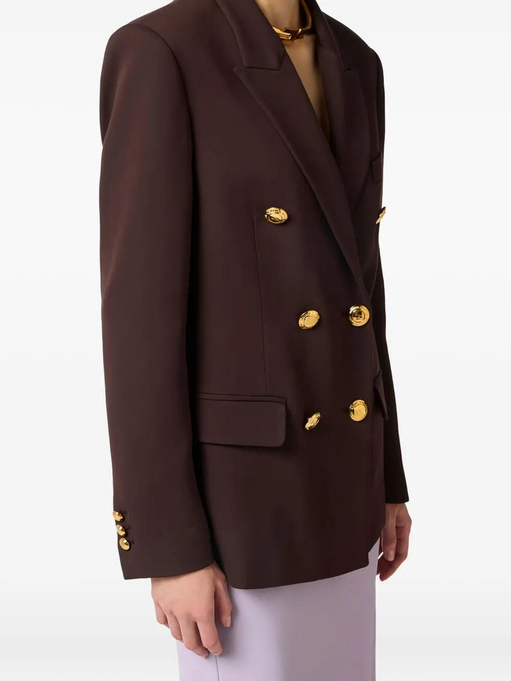 CHOCOLATE BLAZER 6 GOLD BUTTONS sold by Lord & Taylor product image thumbnail 5