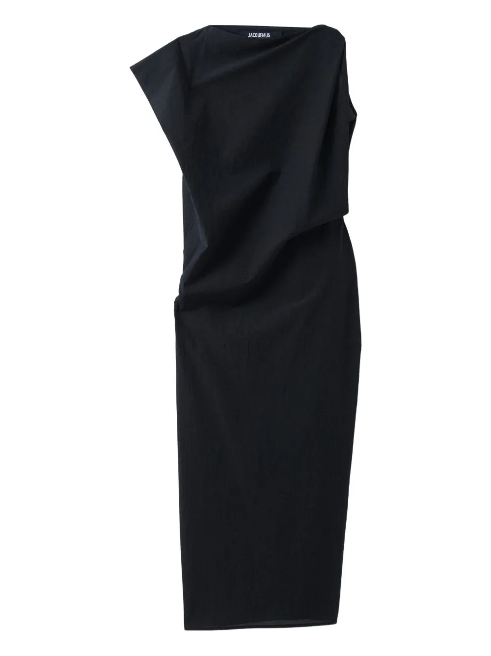 BLACK SLEEVELESS DRAP MAXI DRESS sold by Lord & Taylor