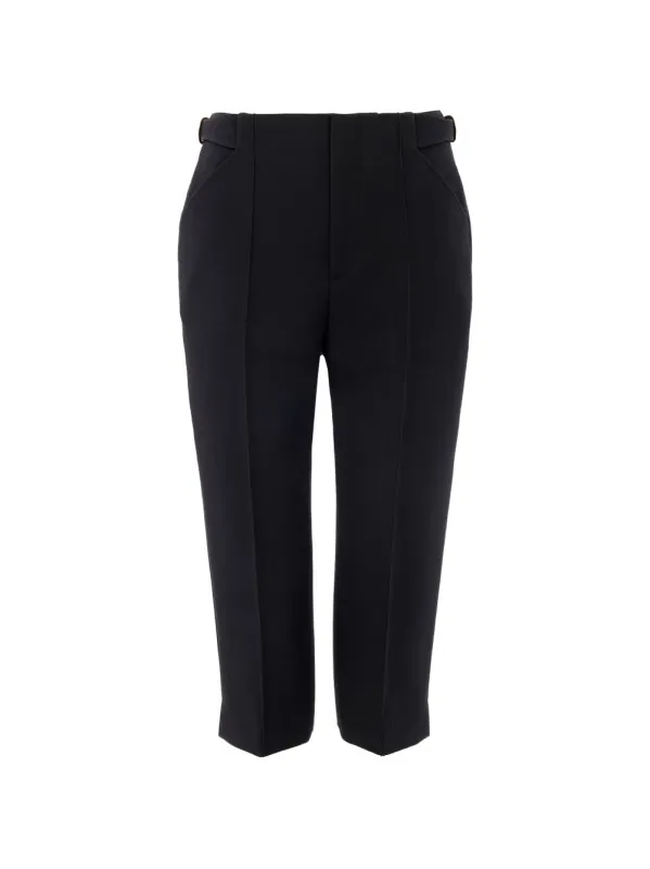 BLACK CAPRI PANTS GOLD BUCKLES made by Chloe