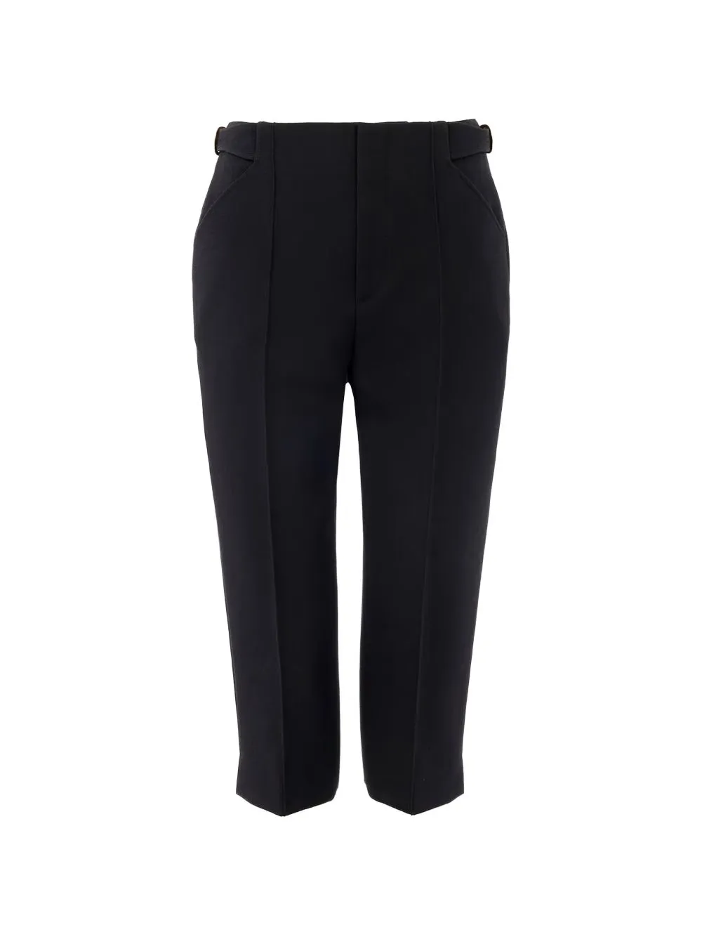 BLACK CAPRI PANTS GOLD BUCKLES sold by Lord & Taylor