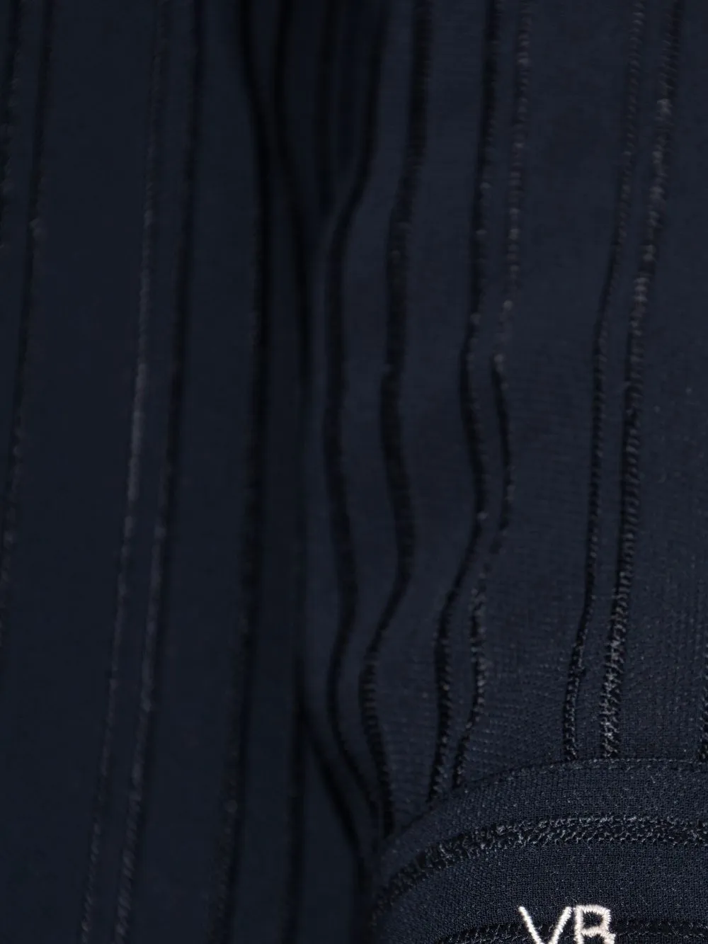 NAVY PYJAMA SHIRT EMBROIDERED STRIPES sold by Lord & Taylor product image thumbnail 5