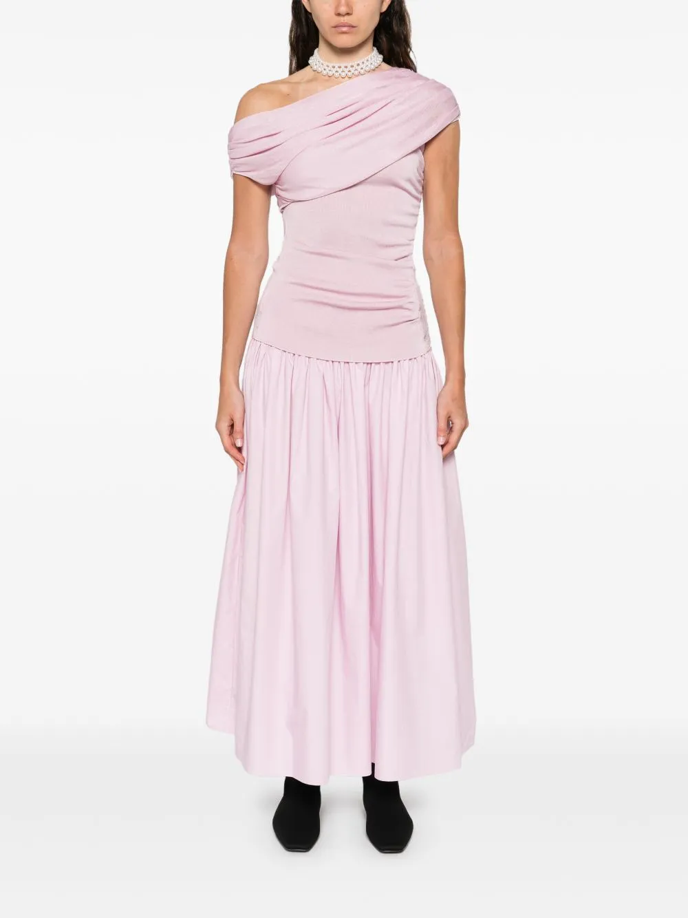 PINK MIDI DRESS COMBI PLEATED SKIRT DETAIL sold by Lord & Taylor product image thumbnail 3