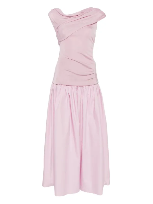 PINK MIDI DRESS COMBI PLEATED SKIRT DETAIL sold by Lord & Taylor
