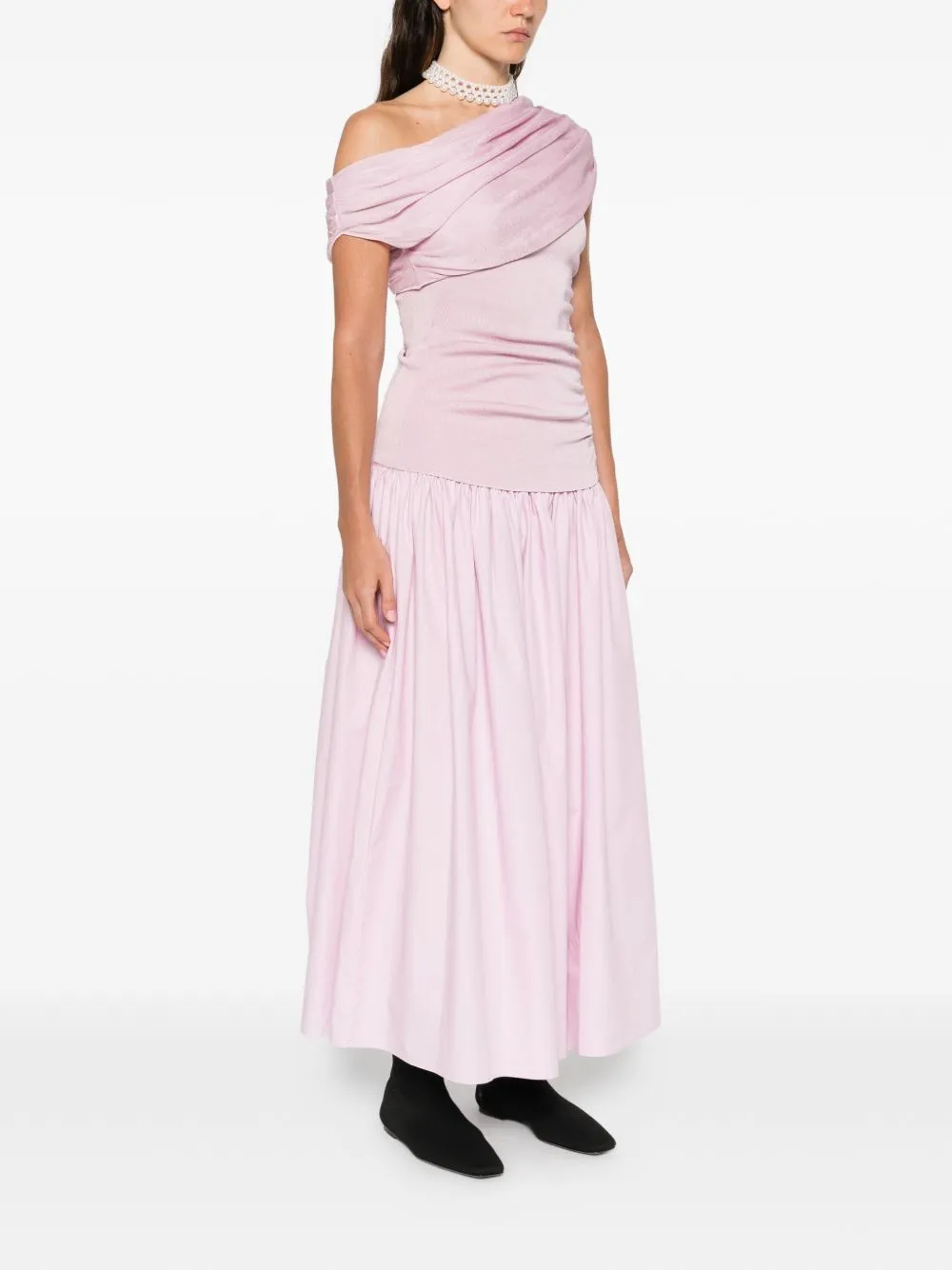 PINK MIDI DRESS COMBI PLEATED SKIRT DETAIL sold by Lord & Taylor product image thumbnail 5