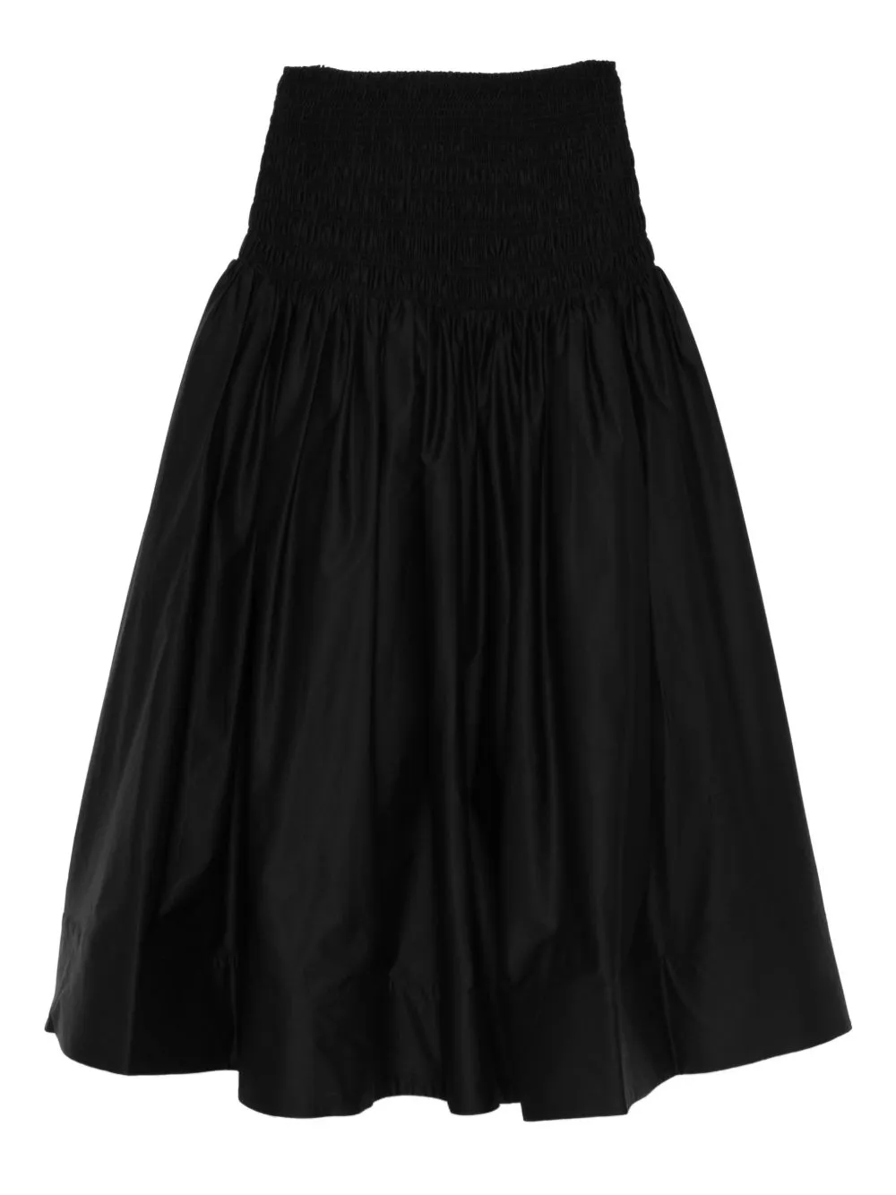 BLACK PLEATED MIDI SKIRT ELASTIC WAIST sold by Lord & Taylor