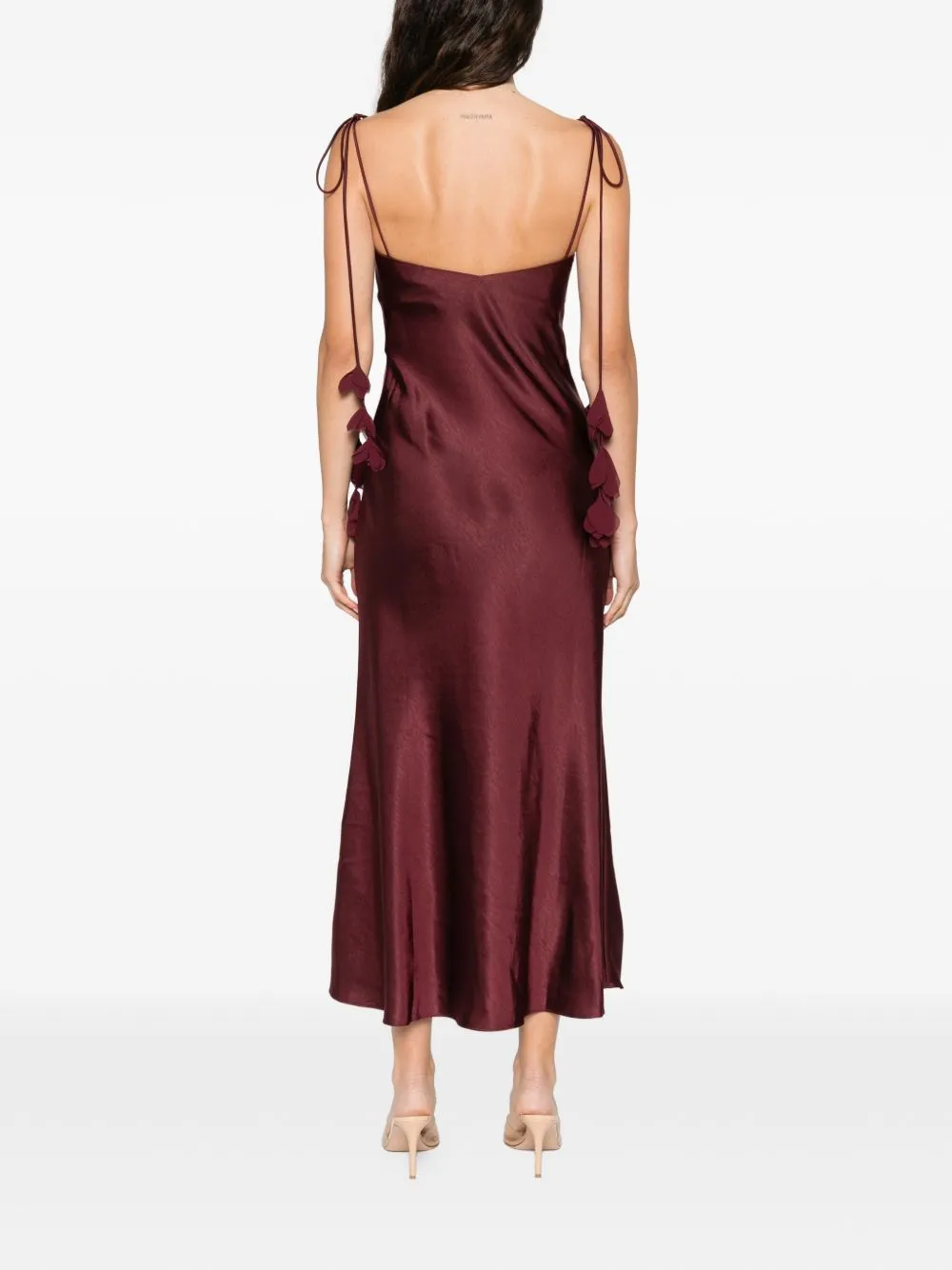 BURGUNDY MIDI DRESS sold by Lord & Taylor product image thumbnail 4