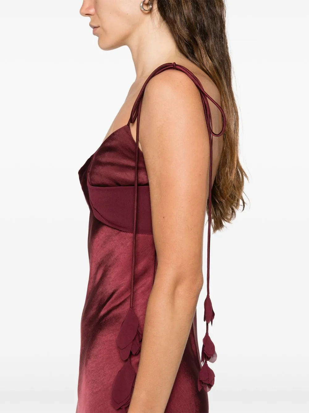 BURGUNDY MIDI DRESS sold by Lord & Taylor product image thumbnail 5