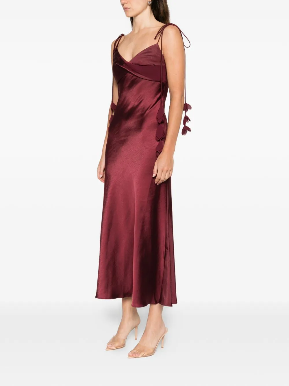 BURGUNDY MIDI DRESS sold by Lord & Taylor product image thumbnail 2