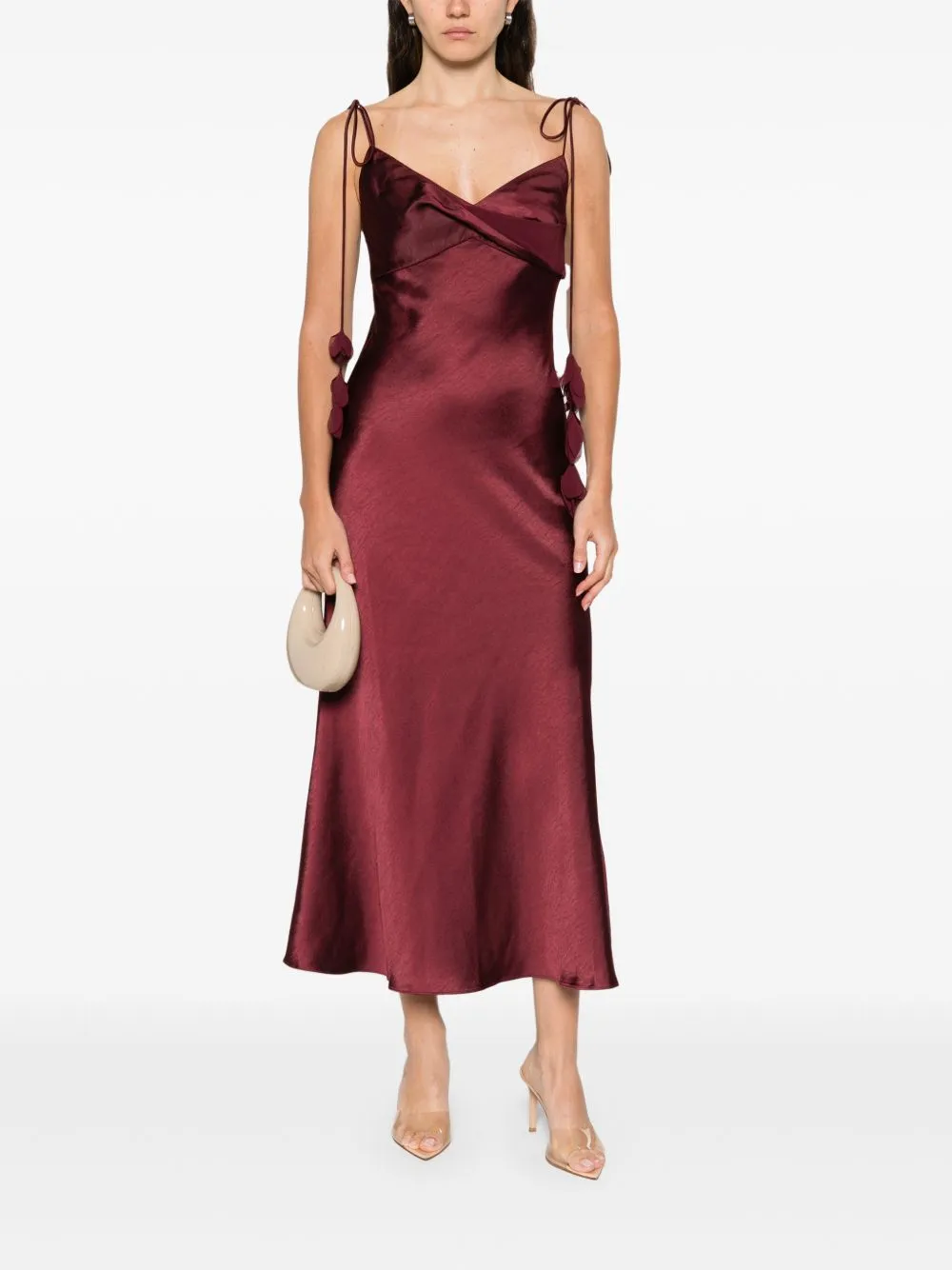 BURGUNDY MIDI DRESS sold by Lord & Taylor product image thumbnail 3