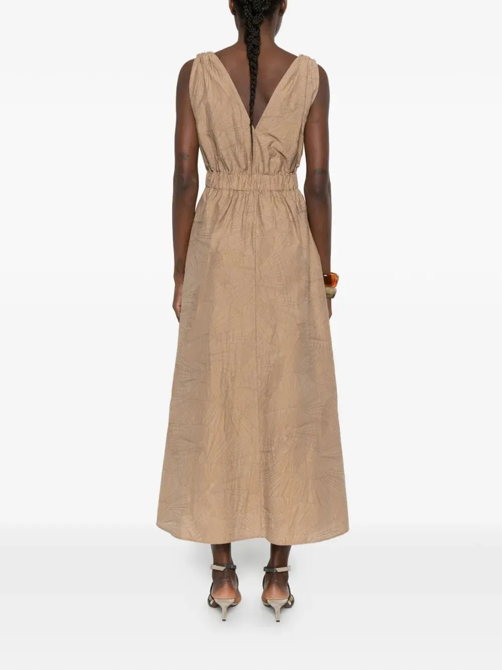 V-NECK BELTED MIDI DRESS sold by Lord & Taylor product image thumbnail 3