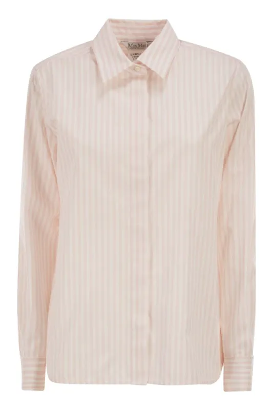 PINK ACCENNI STRIPED COTTON SHIRT sold by Lord & Taylor
