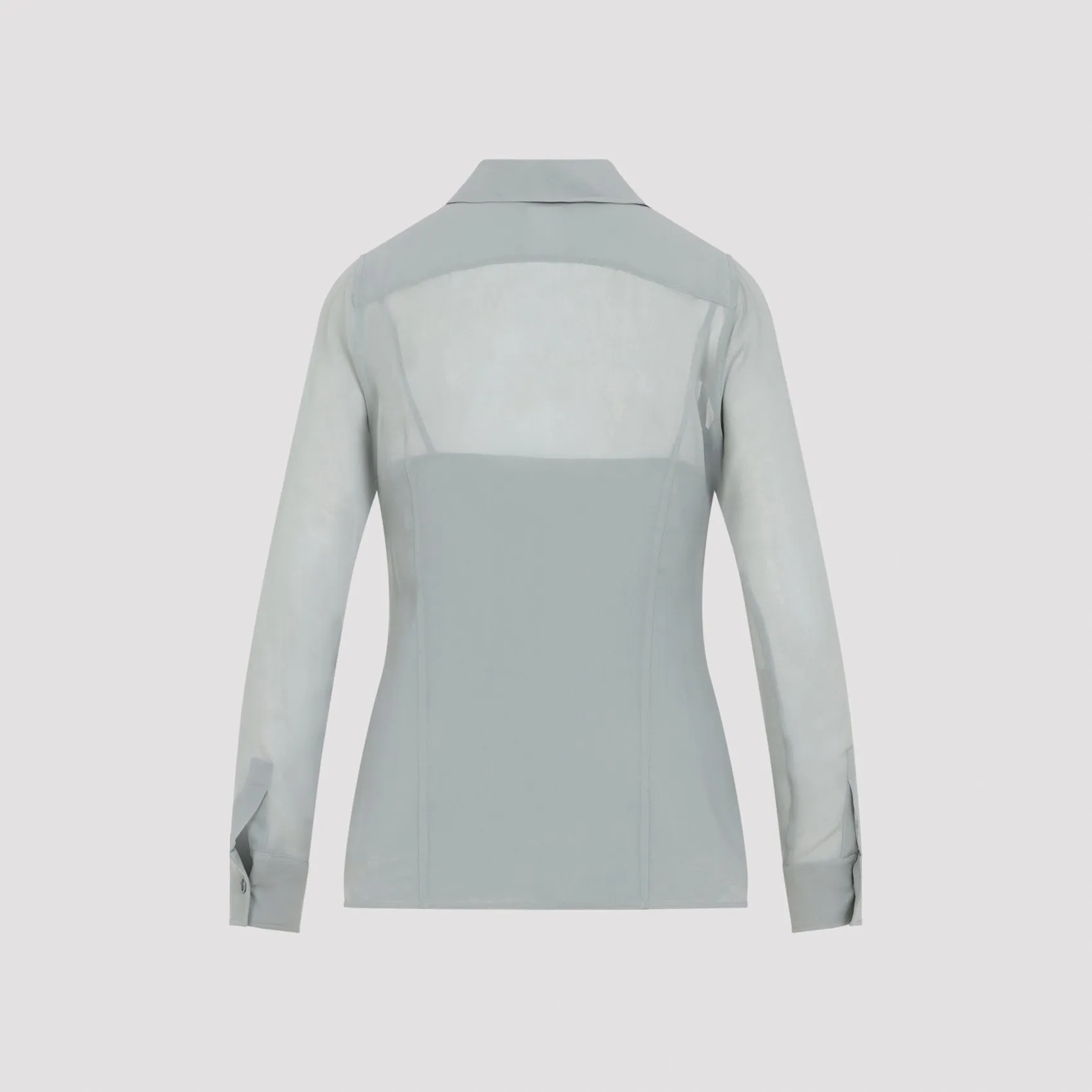LIGHT GREEN GOLFO SILK SHIRT sold by Lord & Taylor product image thumbnail 3
