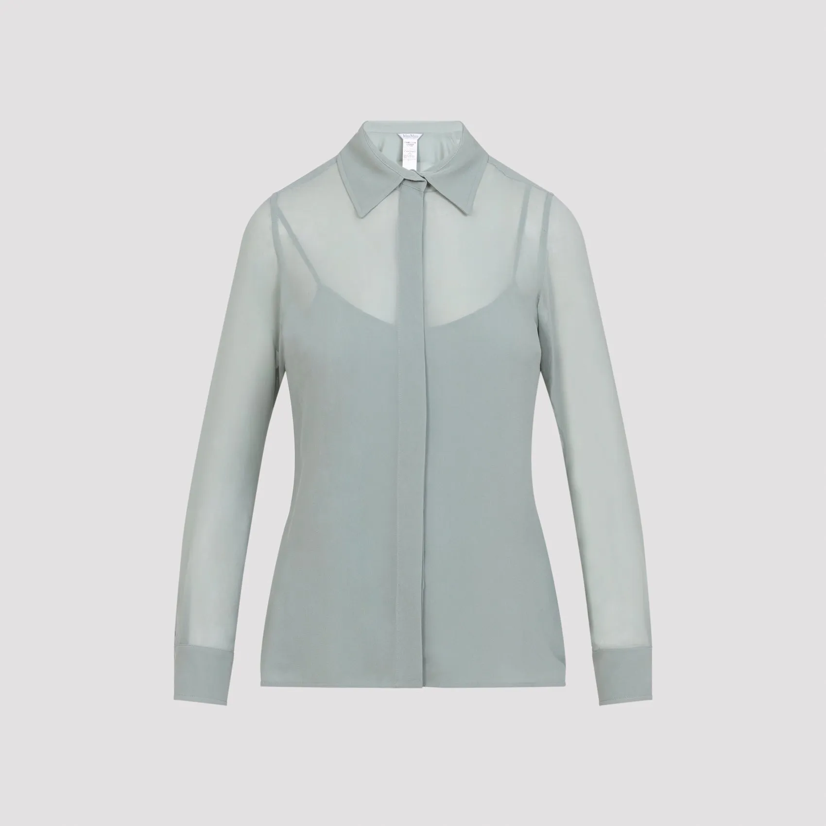 LIGHT GREEN GOLFO SILK SHIRT sold by Lord & Taylor product image thumbnail 2