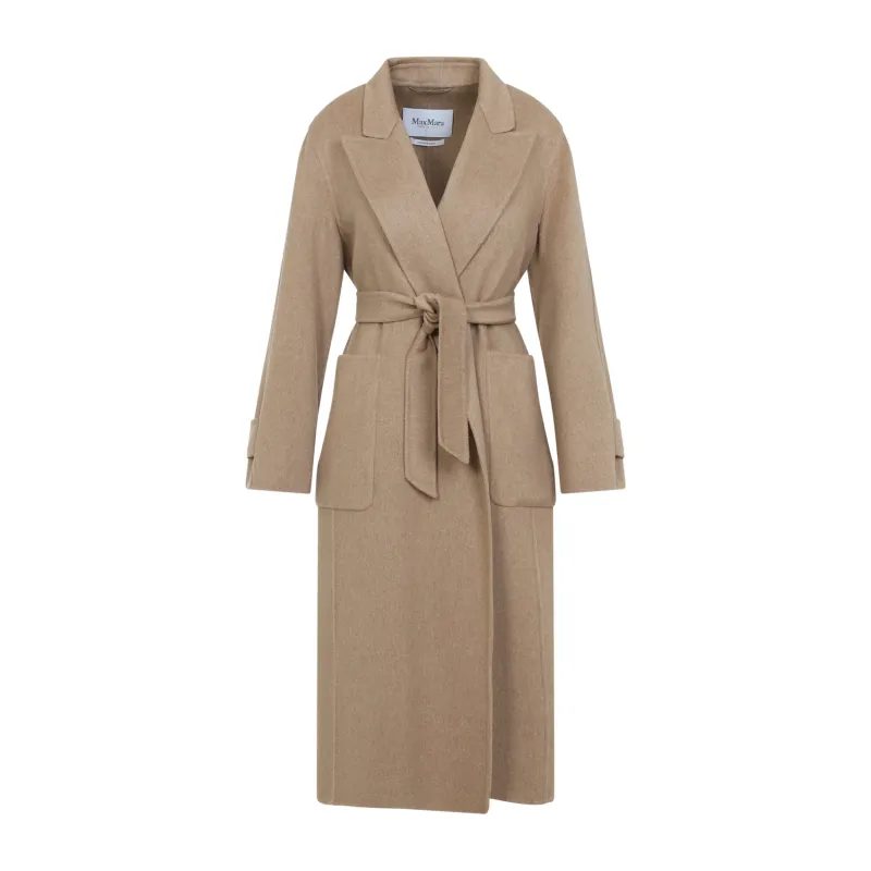 BEIGE RIBELLE CAMEL COAT made by MaxMara