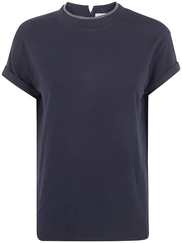 ROUND NECK T-SHIRT made by Brunello Cucinelli