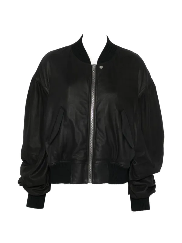 LEATHER PADDED BOMBER JACKET sold by Lord & Taylor