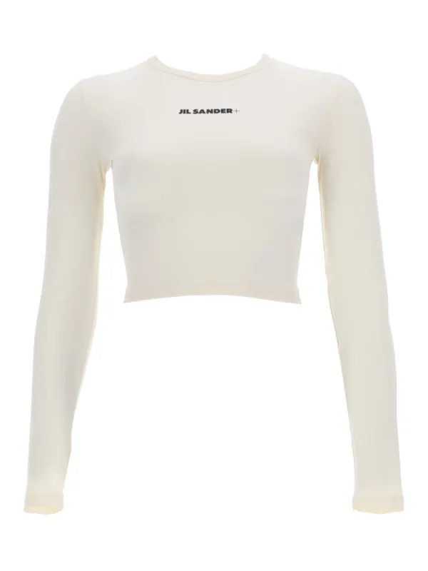 CROPPED TOP WITH LOGO made by Jil Sander