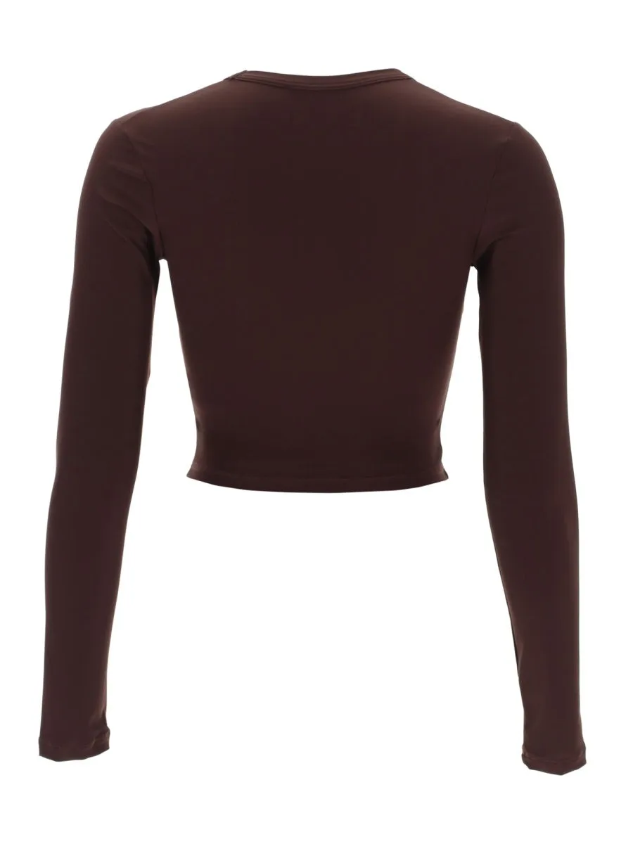 CROPPED TOP WITH LOGO sold by Lord & Taylor product image thumbnail 3