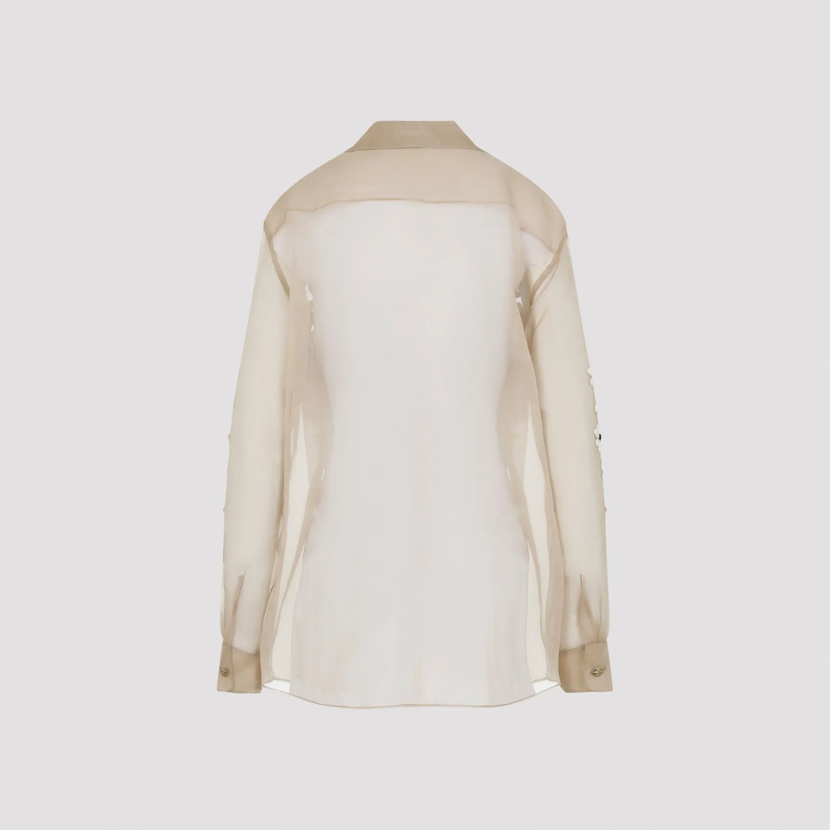 BEIGE ARGO SILK TOP sold by Lord & Taylor product image thumbnail 3