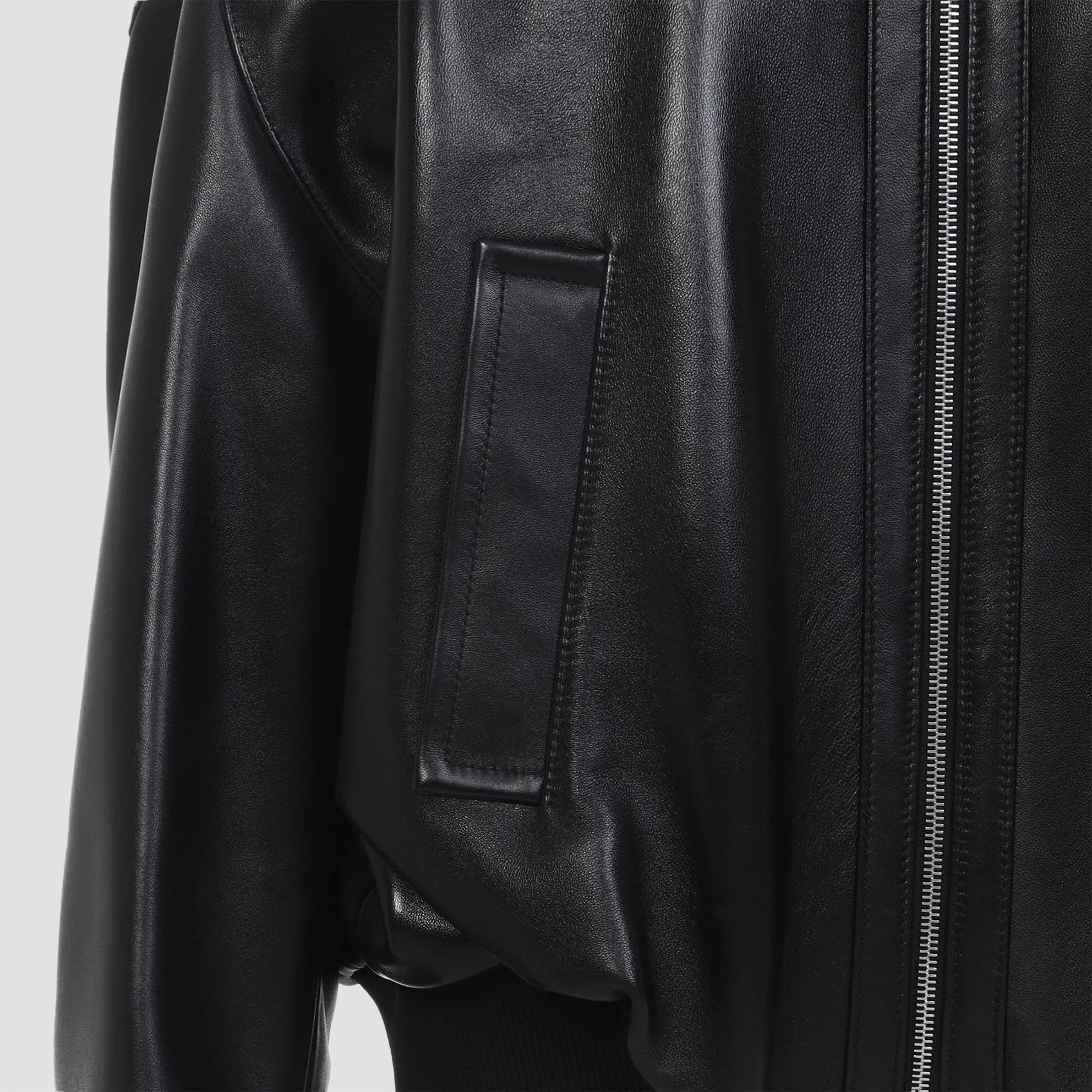 BLACK HAMETT LAMB LEATHER JACKET sold by Lord & Taylor product image thumbnail 4