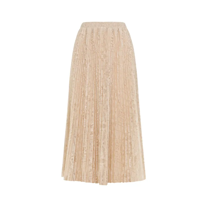 PINK LACE COTTON MIDI SKIRT made by Ermanno Scervino