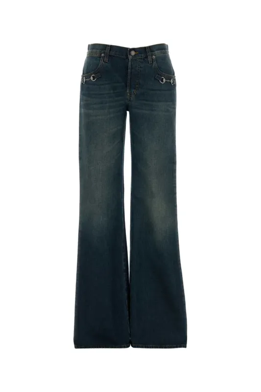 DENIM WIDE-LEG JEANS sold by Lord & Taylor