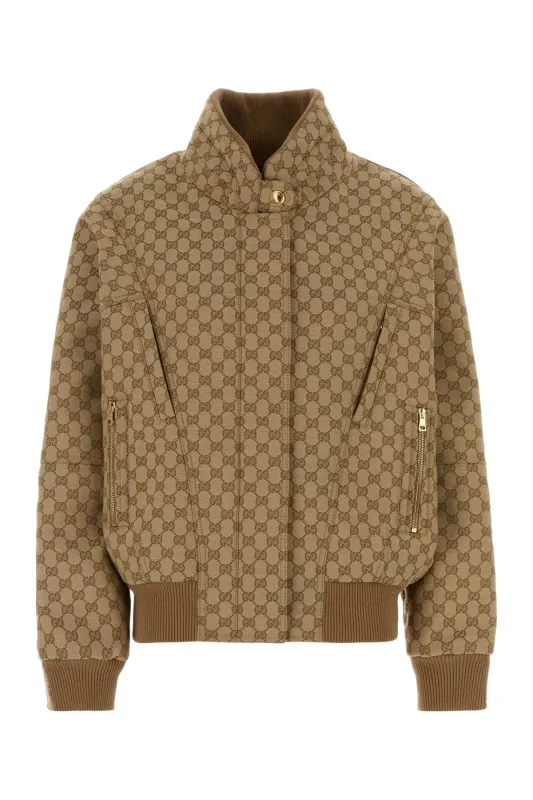 EMBROIDERED JACQUARD BOMBER JACKET made by Gucci