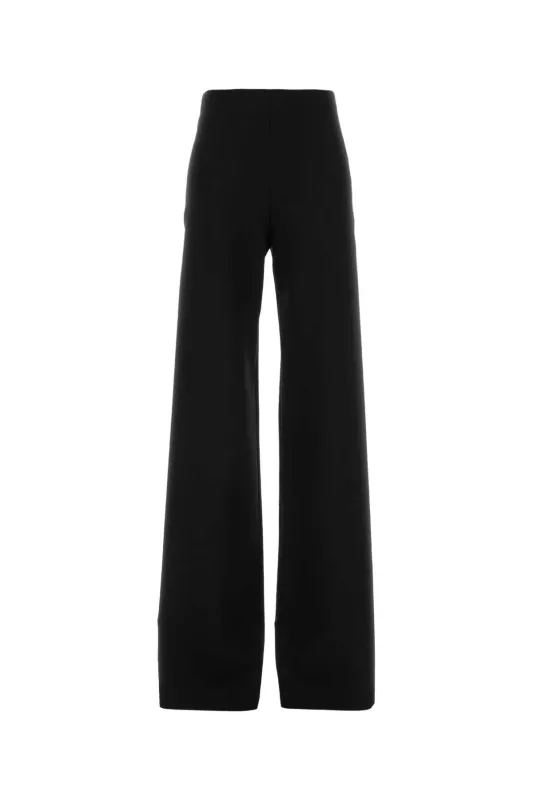 BLACK STRETCH WOOL BLEND WIDE-LEG PANT sold by Lord & Taylor