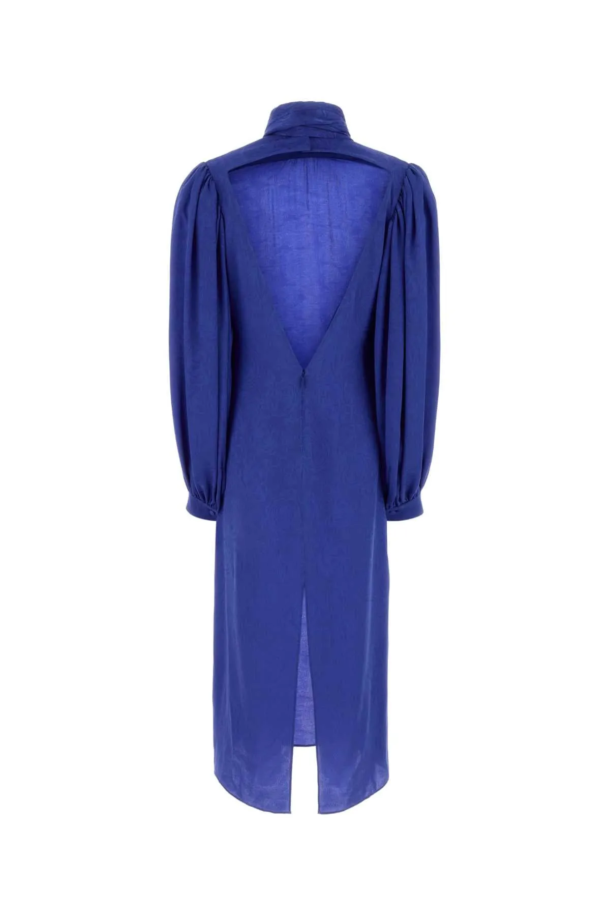 BLUE SILK DRESS sold by Lord & Taylor product image thumbnail 2